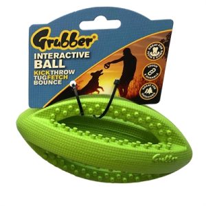 Happy Pet Grubber Interactieve Rugbybal Mini Assorti - Afbeelding 2