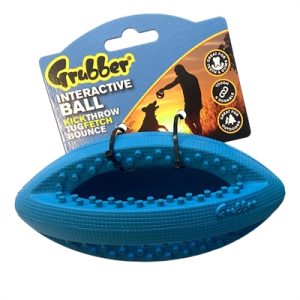 Happy Pet Grubber Interactieve Rugbybal Mini Assorti - Afbeelding 4