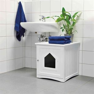 Trixie Kattenmand Huis Wit - Afbeelding 3