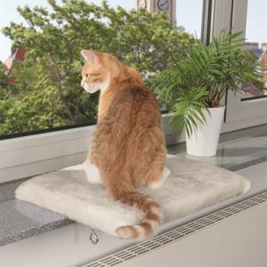 Trixie Kattenmand Plateau Vensterbank Lichtgrijs - Afbeelding 3