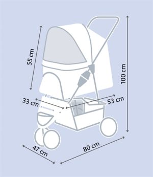 Trixie Hondenbuggy Zwart - Afbeelding 28