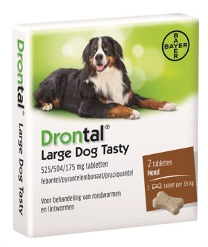 Bayer Drontal Tasty Ontworming Hond - Afbeelding 2