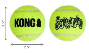 Kong Squeakair Tennisbal Geel Met Piep - Afbeelding 4