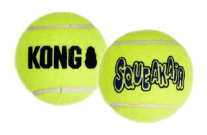 Kong Squeakair Tennisbal Geel Met Piep - Afbeelding 6