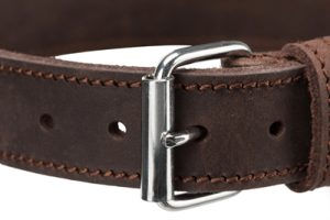 Trixie Halsband Hond Rustic Vetleer Donkerbruin - Afbeelding 3