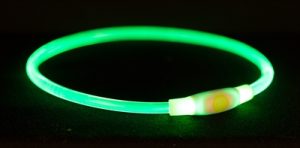 Trixie Lichtgevende Halsband Usb Flash Light Oplaadbaar Tpu Groen - Afbeelding 5