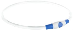 Trixie Lichtgevende Halsband Usb Flash Light Oplaadbaar Tpu Blauw - Afbeelding 2