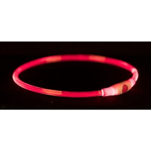 Trixie Lichtgevende Halsband Usb Flash Light Oplaadbaar Tpu Multi - Afbeelding 2