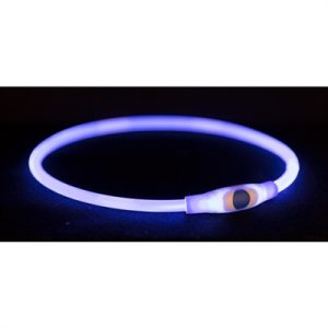 Trixie Lichtgevende Halsband Usb Flash Light Oplaadbaar Tpu Multi - Afbeelding 4