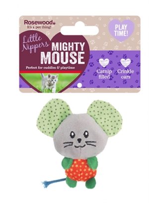 Rosewood Little Nippers Mighty Muis Met Catnip - Afbeelding 2