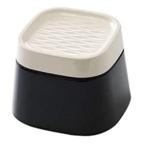 Savic Ergo Cube Voerbak Creme / Zwart - Afbeelding 2