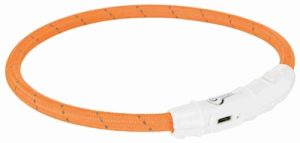 Trixie Lichtgevende Halsband Hond Flash Usb Tpu / Nylon Oranje - Afbeelding 5