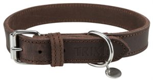 Trixie Halsband Hond Rustic Vetleer Donkerbruin - Afbeelding 8