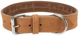 Trixie Halsband Hond Rustic Vetleer Heartbeat Bruin - Afbeelding 5