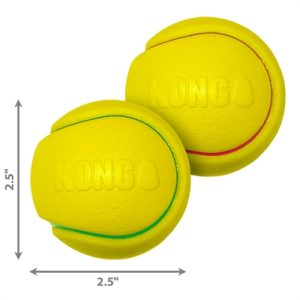 Kong Squeezz Tpr Tennisbal Geel Assorti - Afbeelding 2