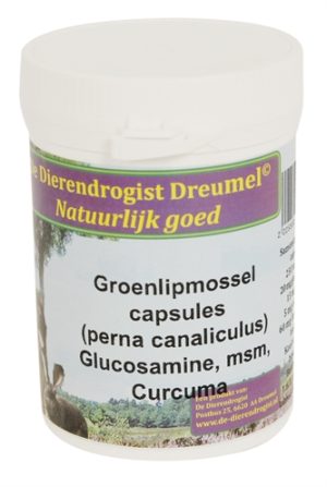 Dierendrogist Groenlipmossel Met Glucosamine / Msm / Curcuma - Afbeelding 2