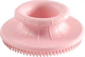 Zolux Anah Borstel Rond Rubber Roze - Afbeelding 3