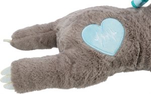 Trixie Pluche Luiaard Grijs Met Heartbeat Voor Puppy - Afbeelding 2