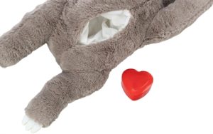 Trixie Pluche Luiaard Grijs Met Heartbeat Voor Puppy - Afbeelding 5