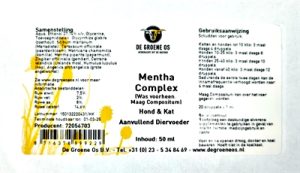 De Groene Os Mentha Complex Hond / Kat - Afbeelding 2