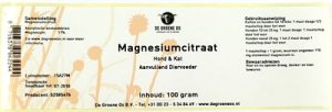 De Groene Os Magnesiumcitraat Hond / Kat - Afbeelding 2