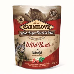 Carnilove Dog Pouch Wild Zwijn / Rozenbottel