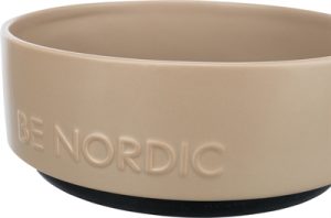 Trixie Be Nordic Voerbak Hond Keramiek/ Rubber Taupe - Afbeelding 2