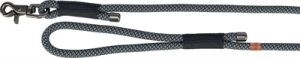 Trixie Soft Rope Hondenriem Zwart / Grijs - Afbeelding 3