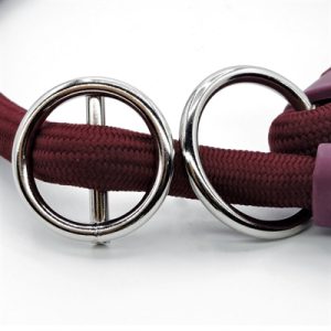 Morso Half Slip Halsband Hond Soft Rope Gerecycled Plum Paars - Afbeelding 3