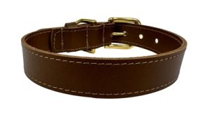 Sazzz Halsband Hond Braveheart Classic Leer Zadel Bruin - Afbeelding 2