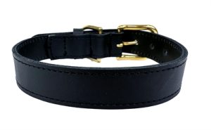 Sazzz Halsband Hond Braveheart Classic Leer Zwart - Afbeelding 2