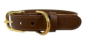 Sazzz Halsband Hond Braveheart Classic Leer Zadel Bruin - Afbeelding 4