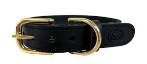 Sazzz Halsband Hond Braveheart Classic Leer Zwart - Afbeelding 4