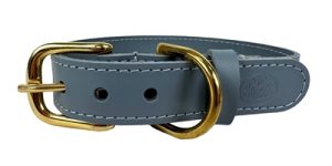 Sazzz Halsband Hond Braveheart Classic Leer Lichtblauw - Afbeelding 4