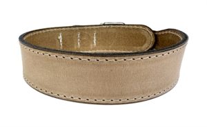 Sazzz Halsband Hond Boho Vintage Leer Beige - Afbeelding 2