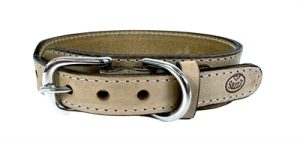 Sazzz Halsband Hond Boho Vintage Leer Beige - Afbeelding 4