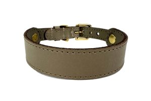 Sazzz Halsband Hond Sweetie Classic Leer Taupe - Afbeelding 2