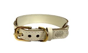 Sazzz Halsband Hond Sweetie Classic Leer Creme - Afbeelding 3