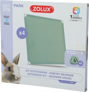 Zolux Neolife Neopark Konijn Uitbereidingsset Gesloten Panelen - Afbeelding 2