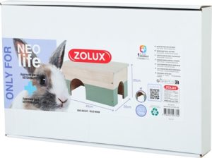 Zolux Neolife Houten Huisje Konijn Groen - Afbeelding 3