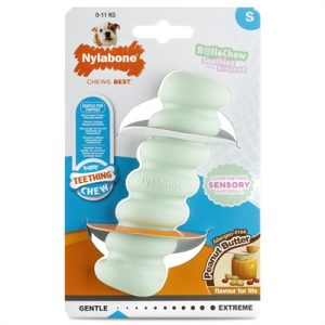 Nylabone Puppy Tactile Stick Pindakaassmaak - Afbeelding 2