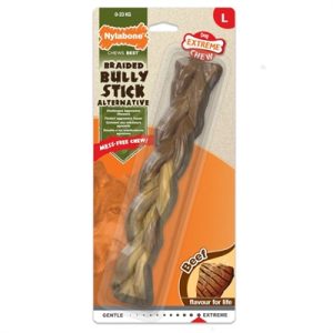 Nylabone Extreme Chew Braided Bull Stick Rundsmaak - Afbeelding 2