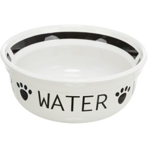 Trixie Drinkbak Hond Water Keramiek Wit / Zwart - Afbeelding 5