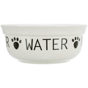 Trixie Drinkbak Hond Water Keramiek Wit / Zwart - Afbeelding 2