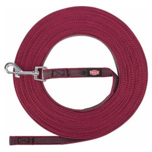 Trixie Hondenriem Sleeplijn Met Rubber Anti Slip Sangria Rood - Afbeelding 4