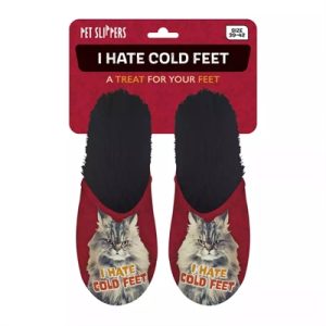 Merkloos Pantoffel I Hate Cold Feet Rood / Zwart - Afbeelding 2