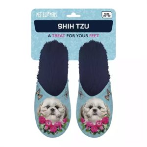 Merkloos Pantoffel Shih Tzu Lichtblauw / Donkerblauw - Afbeelding 2