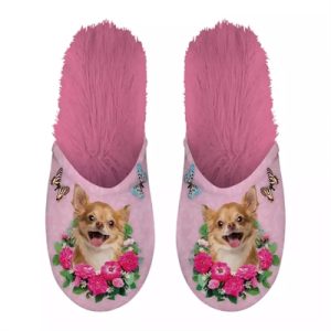 Merkloos Pantoffel Chihuahua Roze