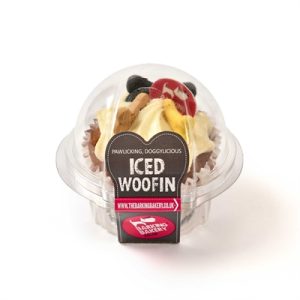 The Barking Bakery Carob Woofin Met Geel Glazuur - Afbeelding 3