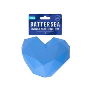 Battersea Voerbal Hart Rubber Blauw - Afbeelding 3